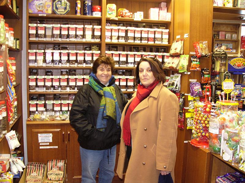 P1040739.JPG - Susan and Camille Fox,  née Mars at the sweet shop in Leura