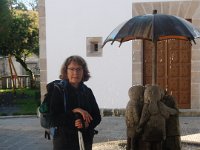 OLYMPUS DIGITAL CAMERA  umbrella fountain, Fonte dos ninos, Castroverde