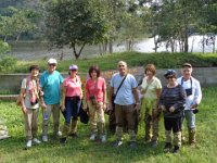 DSC02037  Periyar National Park, Tekkady, getting ready for the trek, beware of the leeches