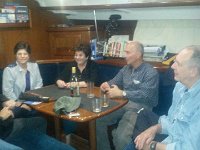 20151022 235521  Rick, Marcy, Susan, Mike, Barry on board Kahlo, in marina Fethiye