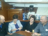 20151022 235921  Rick, Marcy, Susan, Mike, on board Kahlo, in marina Fethiye