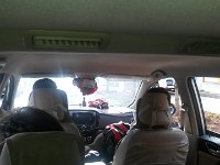 20150415 173030  arrived, in the taxi van to Dali